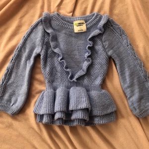 Oshkosh baby girl sweater 2t blue